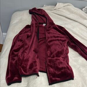 Burgundy Zip-Up Hoodie